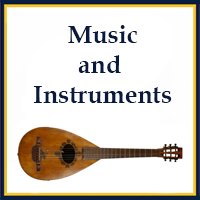 Music and Instruments Button Music and Instruments Button